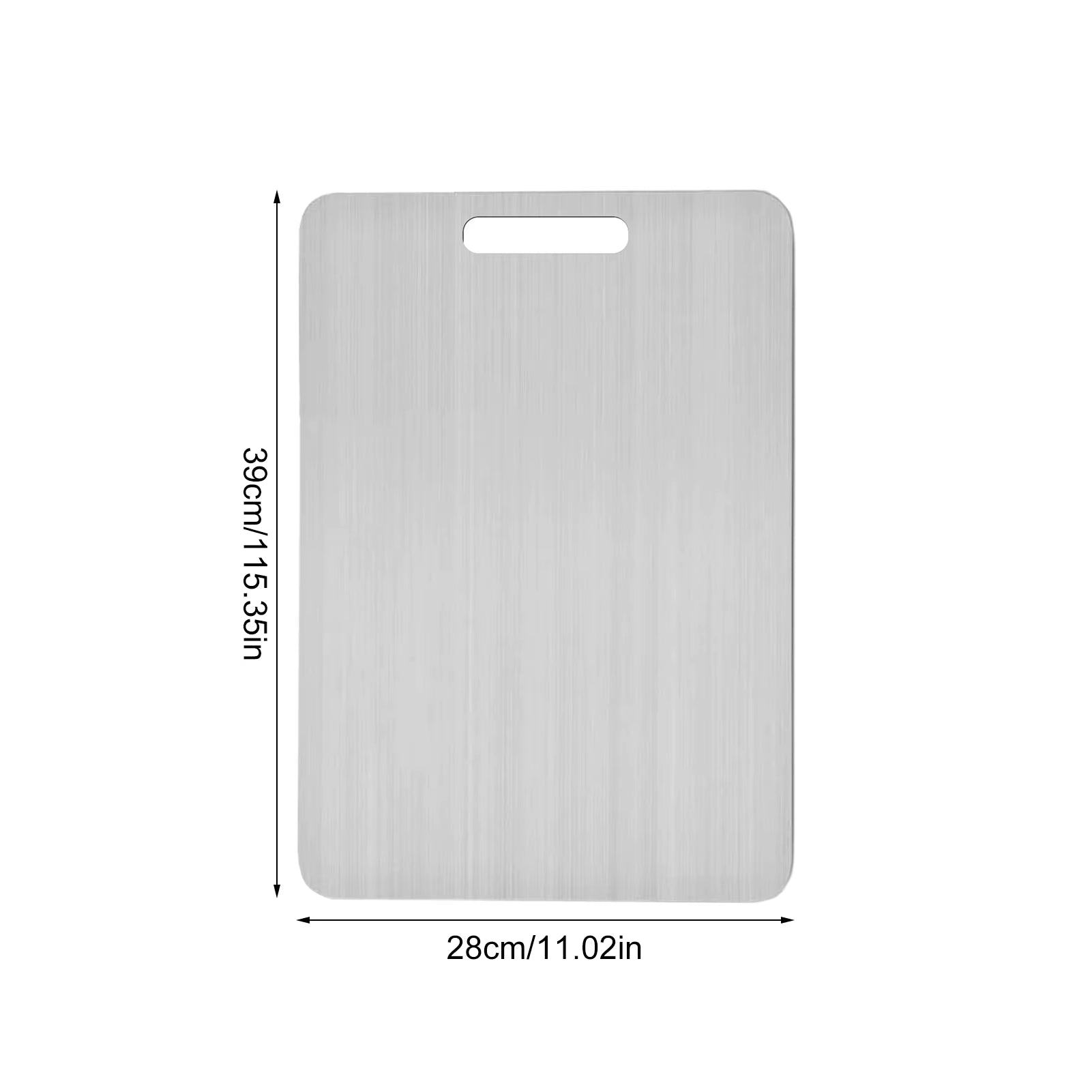 Titanium Cutting Boards for Kitchen Double-Sided Chopping Board 304 Stainless Steel Food Cutting Mat Serving Tray for Cooking