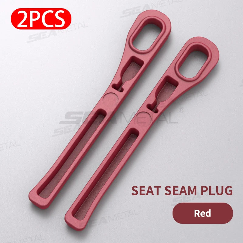 Upgraded Car Seat Gap Filler 2Pcs Center Console Side Crevice Filler Strip Elastic Seat Gap Filling Strip Drop Blocker