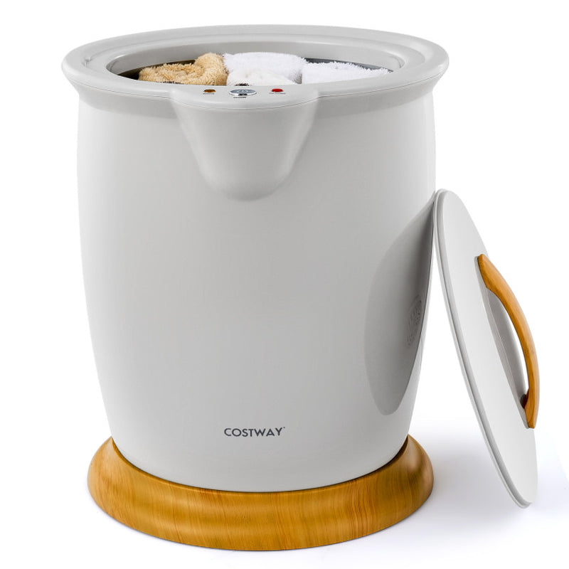 Bathroom Towel Warmer Bucket with Fragrance Holder and Auto Shut