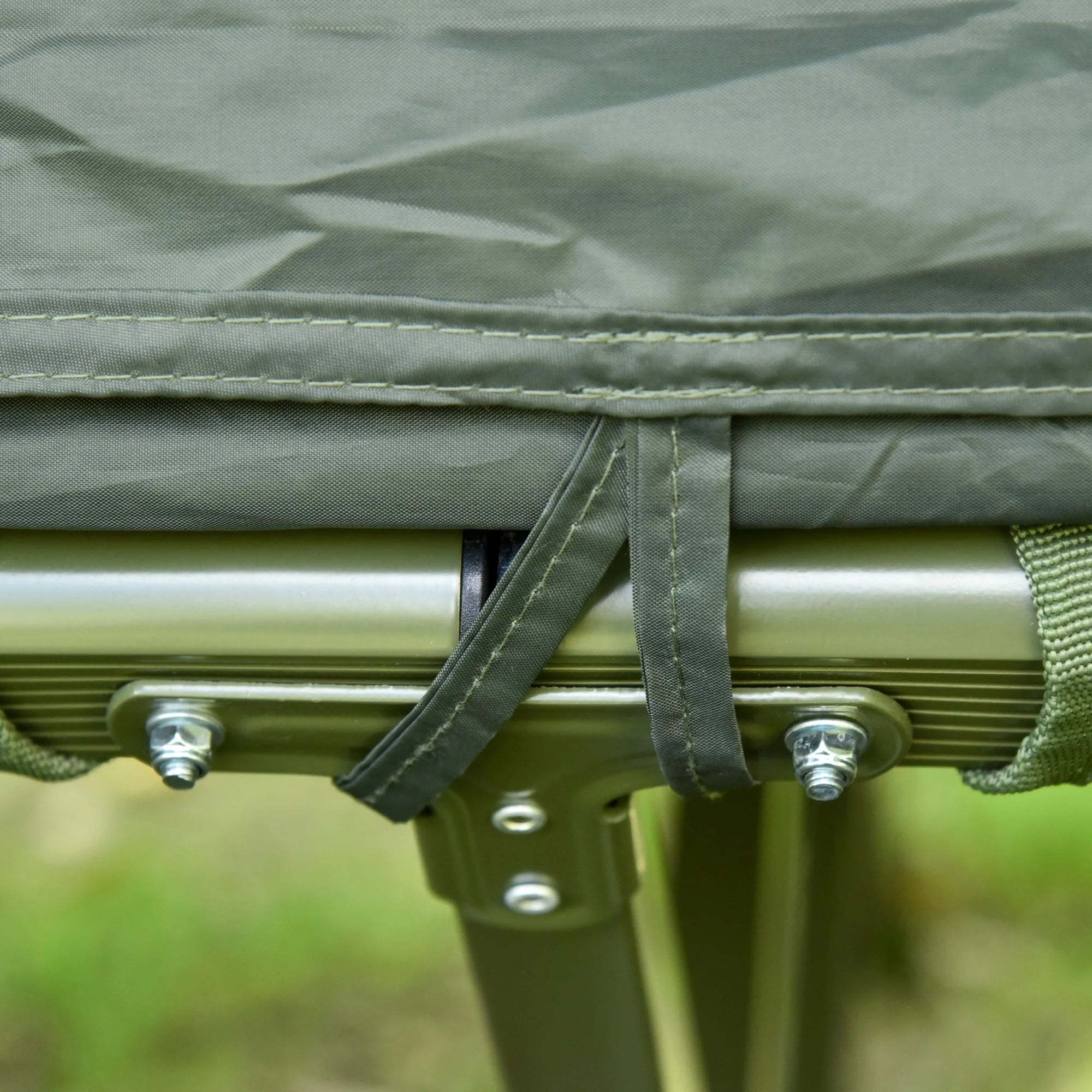 Outsunny 2 Person Foldable Camping Cot with Tent, Bedspread, Air Mattress
