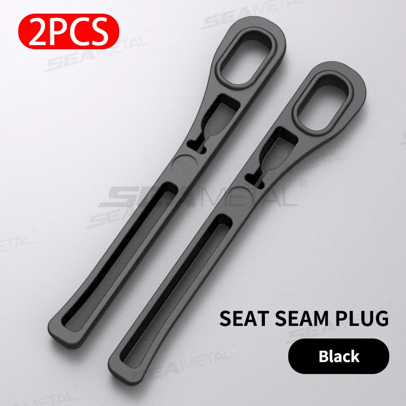 Upgraded Car Seat Gap Filler 2Pcs Center Console Side Crevice Filler Strip Elastic Seat Gap Filling Strip Drop Blocker