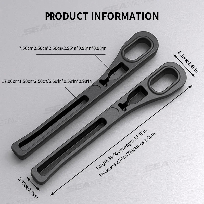 Upgraded Car Seat Gap Filler 2Pcs Center Console Side Crevice Filler Strip Elastic Seat Gap Filling Strip Drop Blocker