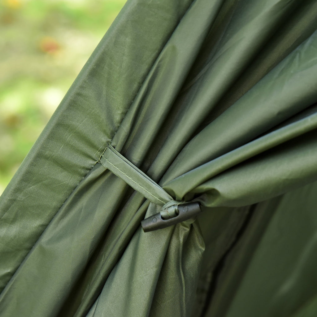 Outsunny 2 Person Foldable Camping Cot with Tent, Bedspread, Air Mattress