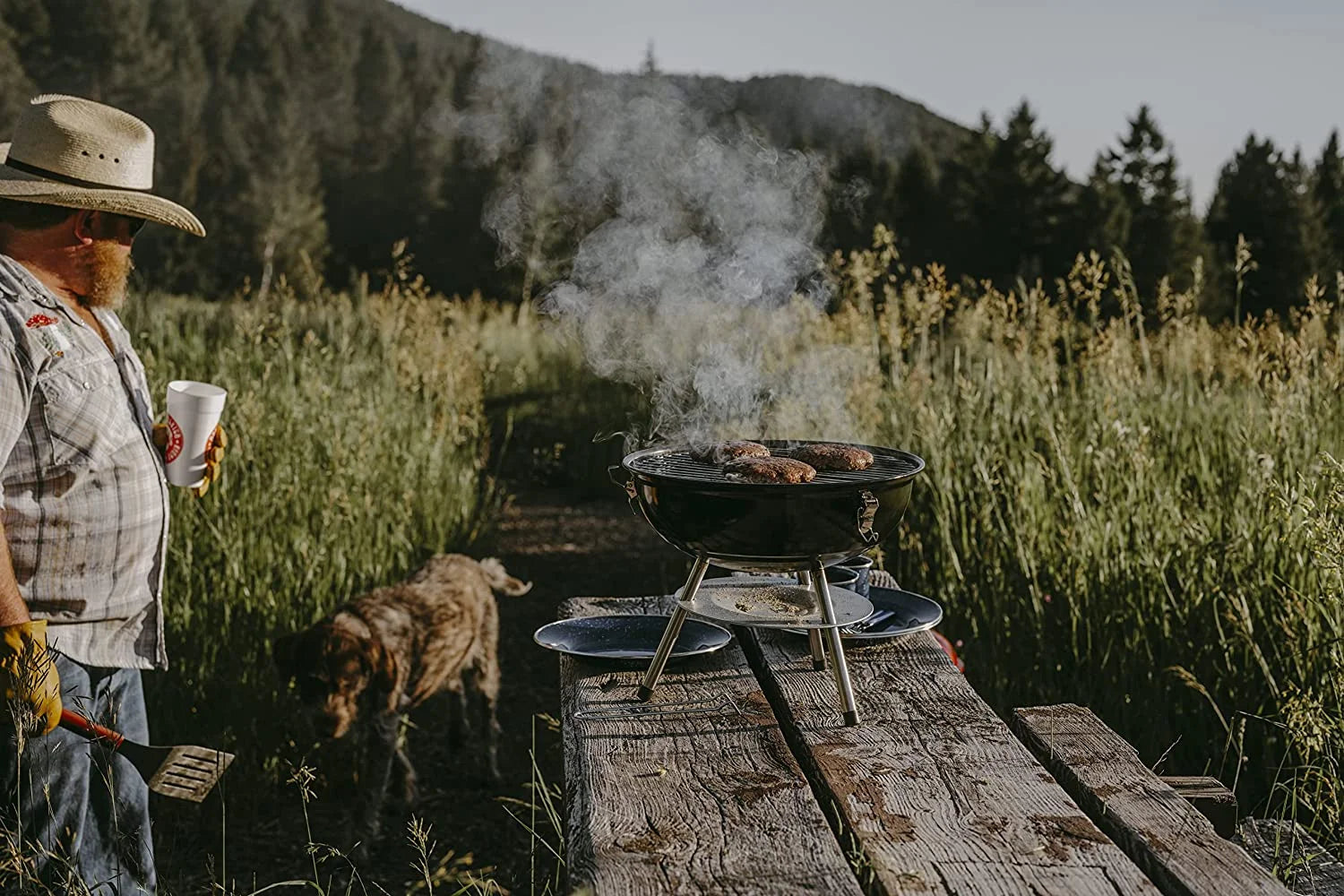 14 Inch Portable Charcoal Grills - Portable Grill - for BBQ