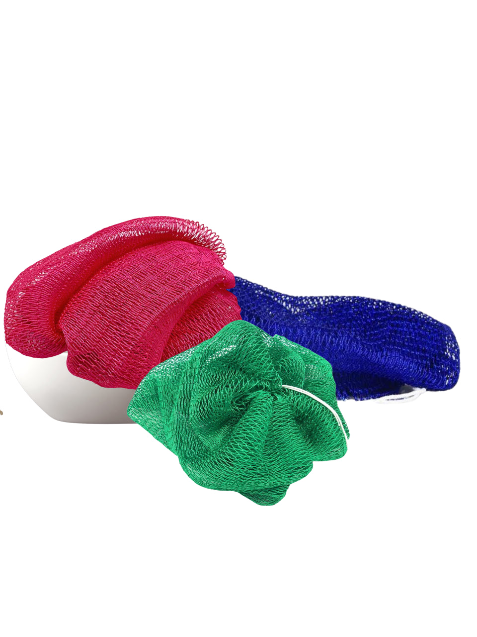 2Pc Bath Sponge, African Net Sponge, Exfoliating Back Scrubber, Body Wash Sponge