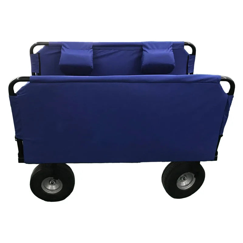 Outdoor Shopping Beach Garden Seat Folding Wagon Cart Camping Portable Stroller Wagon For Kids Travel