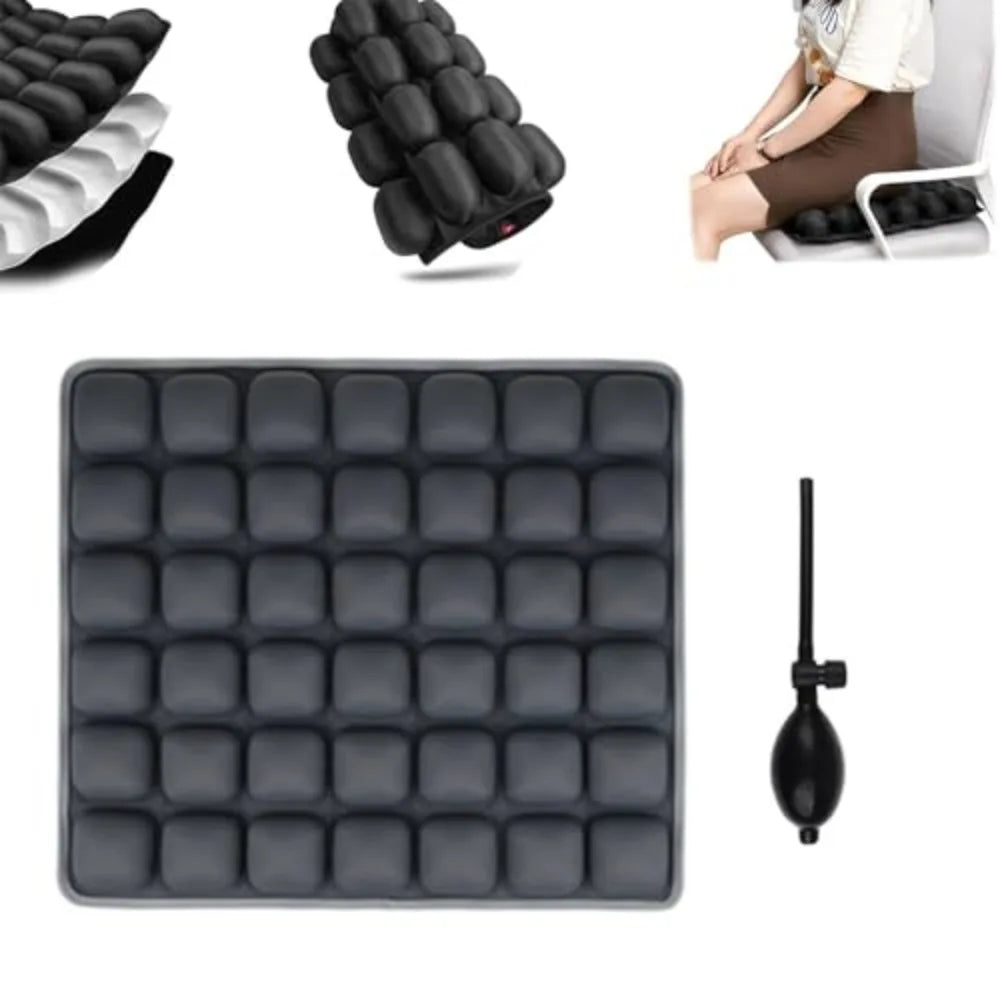Air Bags Travel Cushion Lightweight Breathable 3D Air Cell Seat Cushion Portable High Rebound Pressur 3D Inflatable Seat Cushion