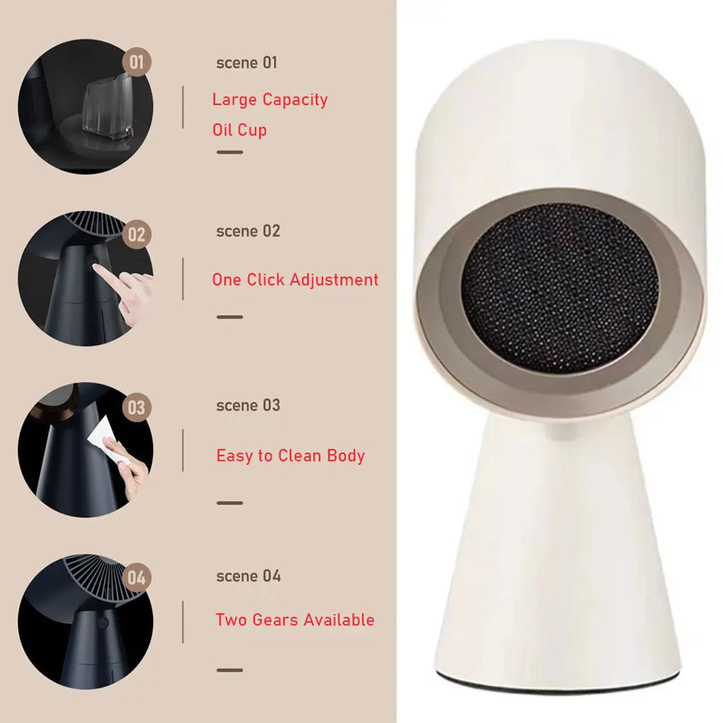 Portable Mini Desktop Indoor Cooker Hood Motor For Camper Smoke Fan Convenient Efficient Functional Low Noise Strong Suction