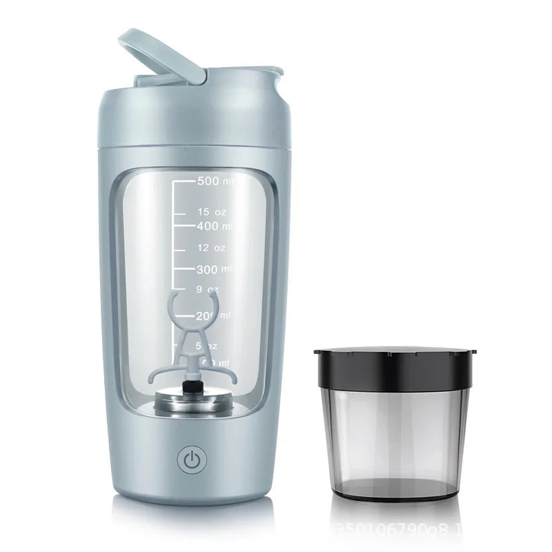 USB Electric Portable Whey Protein Shaker Bottle, Fully Automatic Stirring Cup Rechargeable Gym BA Free Cocktail Blend
