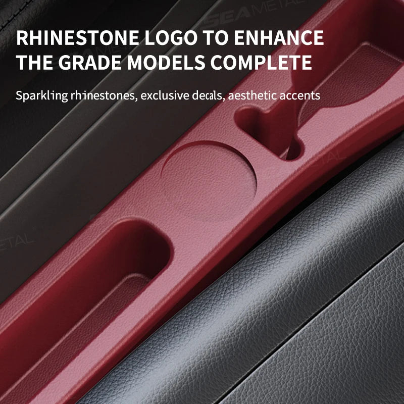 Upgraded Car Seat Gap Filler 2Pcs Center Console Side Crevice Filler Strip Elastic Seat Gap Filling Strip Drop Blocker