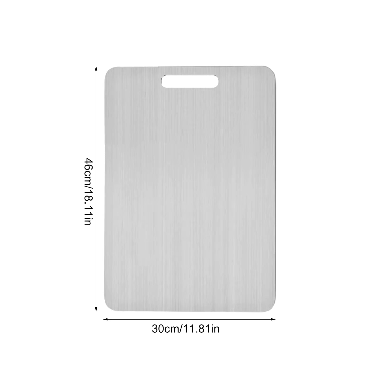 Titanium Cutting Boards for Kitchen Double-Sided Chopping Board 304 Stainless Steel Food Cutting Mat Serving Tray for Cooking