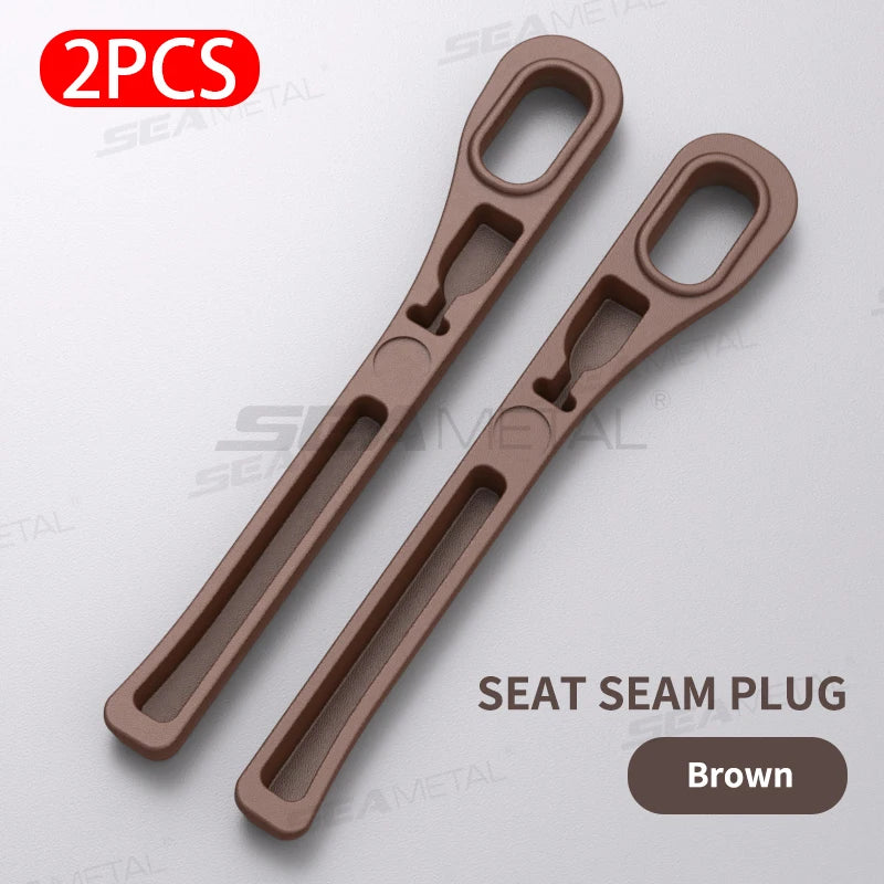 Upgraded Car Seat Gap Filler 2Pcs Center Console Side Crevice Filler Strip Elastic Seat Gap Filling Strip Drop Blocker