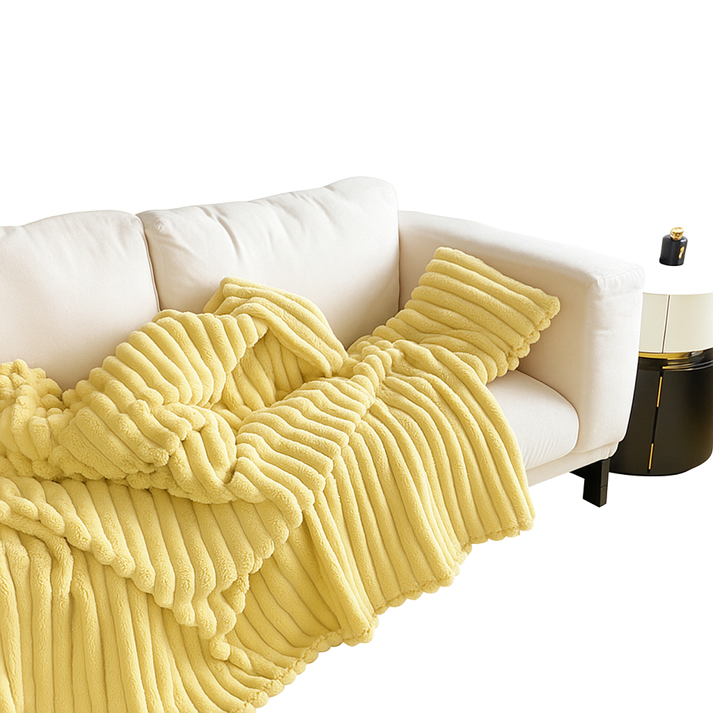 Velvet Bloom Faux Fur Blanket